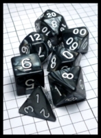 Dice : Dice - Dice Sets - Chinese Dice Black Opaque Swirl - eBay Oct 2015